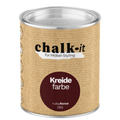 Kreidefarbe Chalk-it (36) Ruby Force 0,125L Shaby Chic Möbel Holzlack Natur Vintage Möbellack
