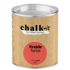 Kreidefarbe Chalk-it (38) Coral Reef 0,125L Shaby Chic Möbel Holzlack Natur Vintage Möbellack
