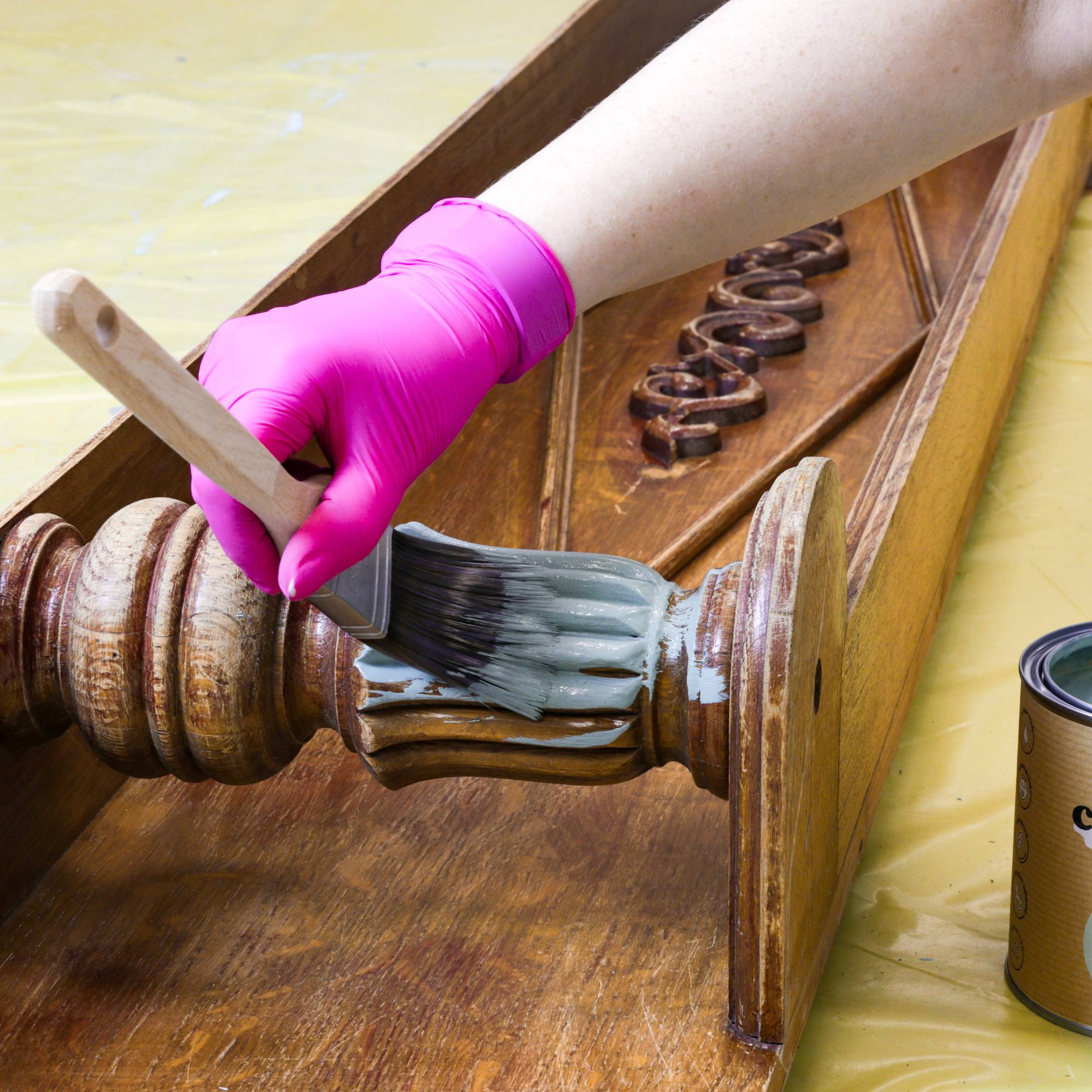 Kreidefarbe Chalk-it (24) Fresh Grass 0,75L Shaby Chic Möbel Holzlack Natur Vintage Möbellack – Bild 9