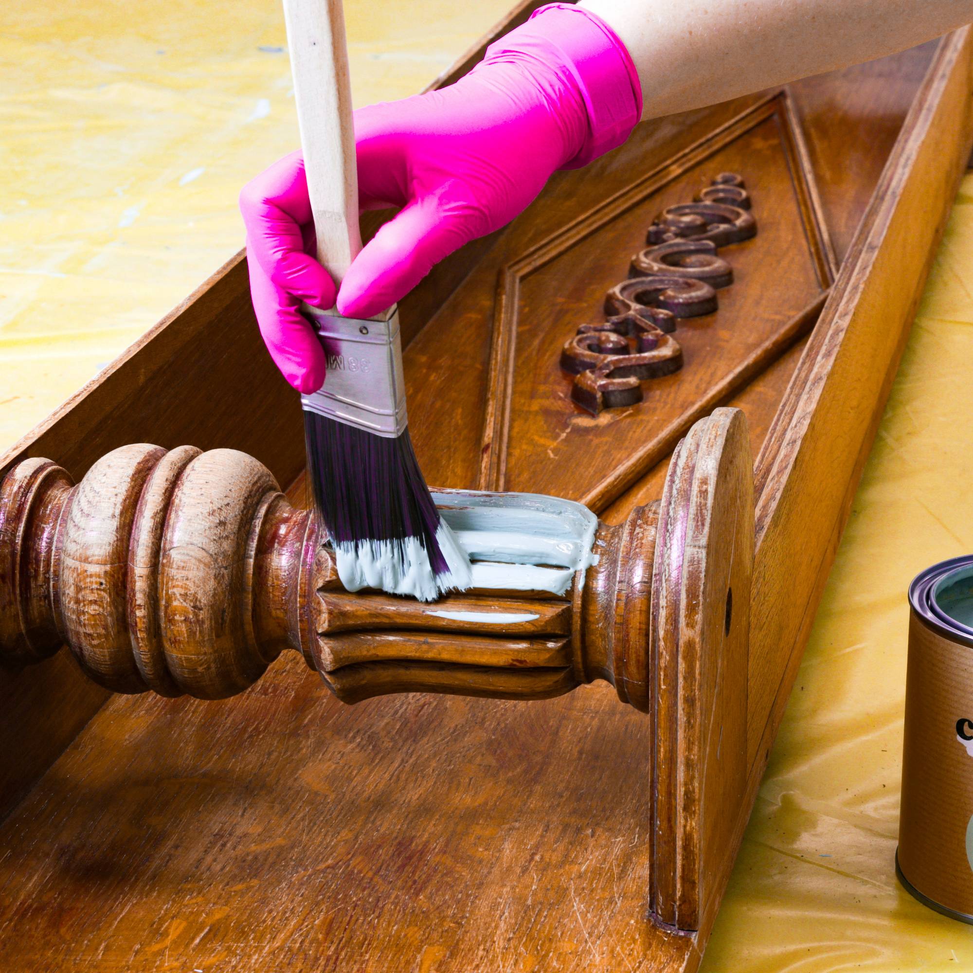 Kreidefarbe Chalk-it (24) Fresh Grass 0,75L Shaby Chic Möbel Holzlack Natur Vintage Möbellack – Bild 10