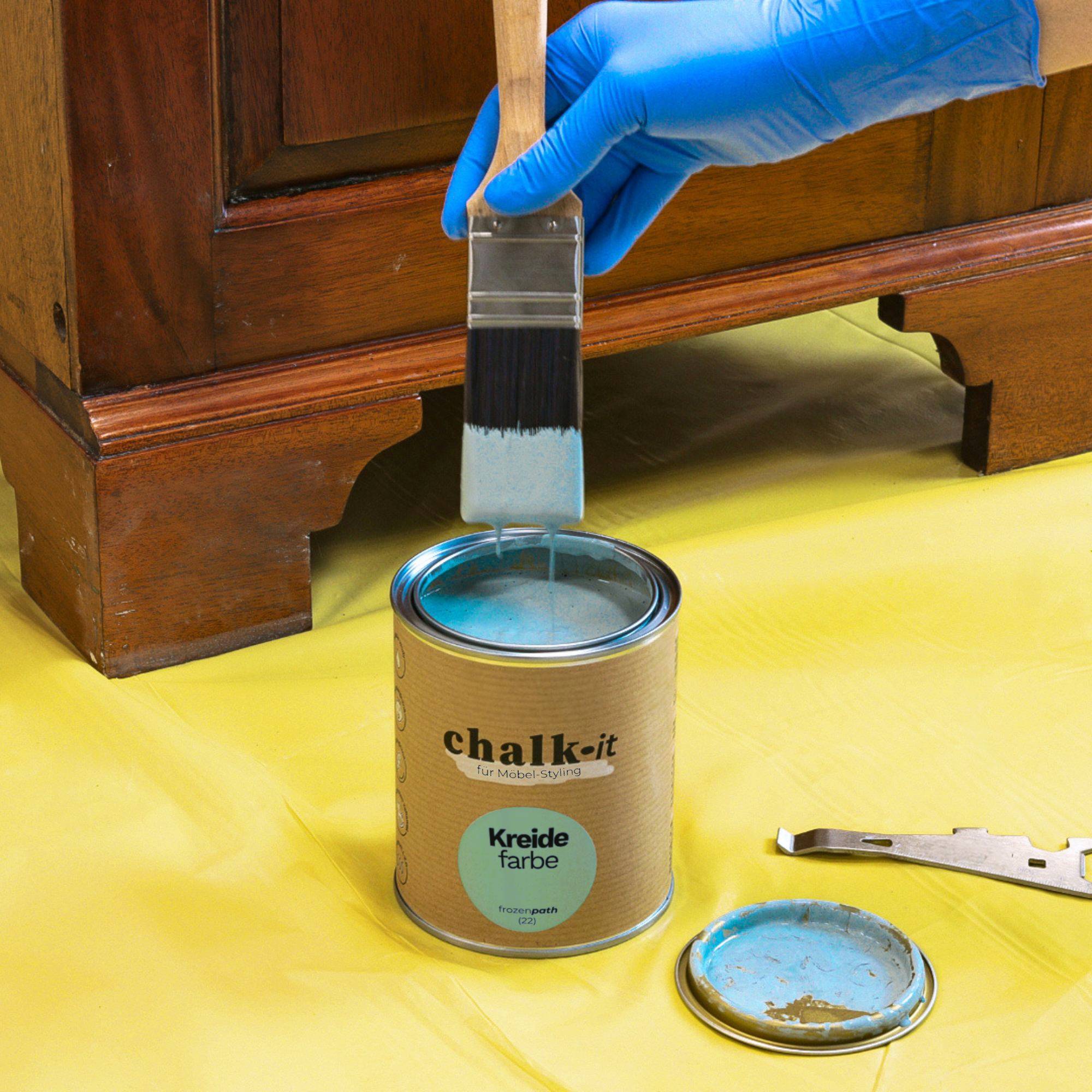 Kreidefarbe Chalk-it (24) Fresh Grass 0,75L Shaby Chic Möbel Holzlack Natur Vintage Möbellack – Bild 22