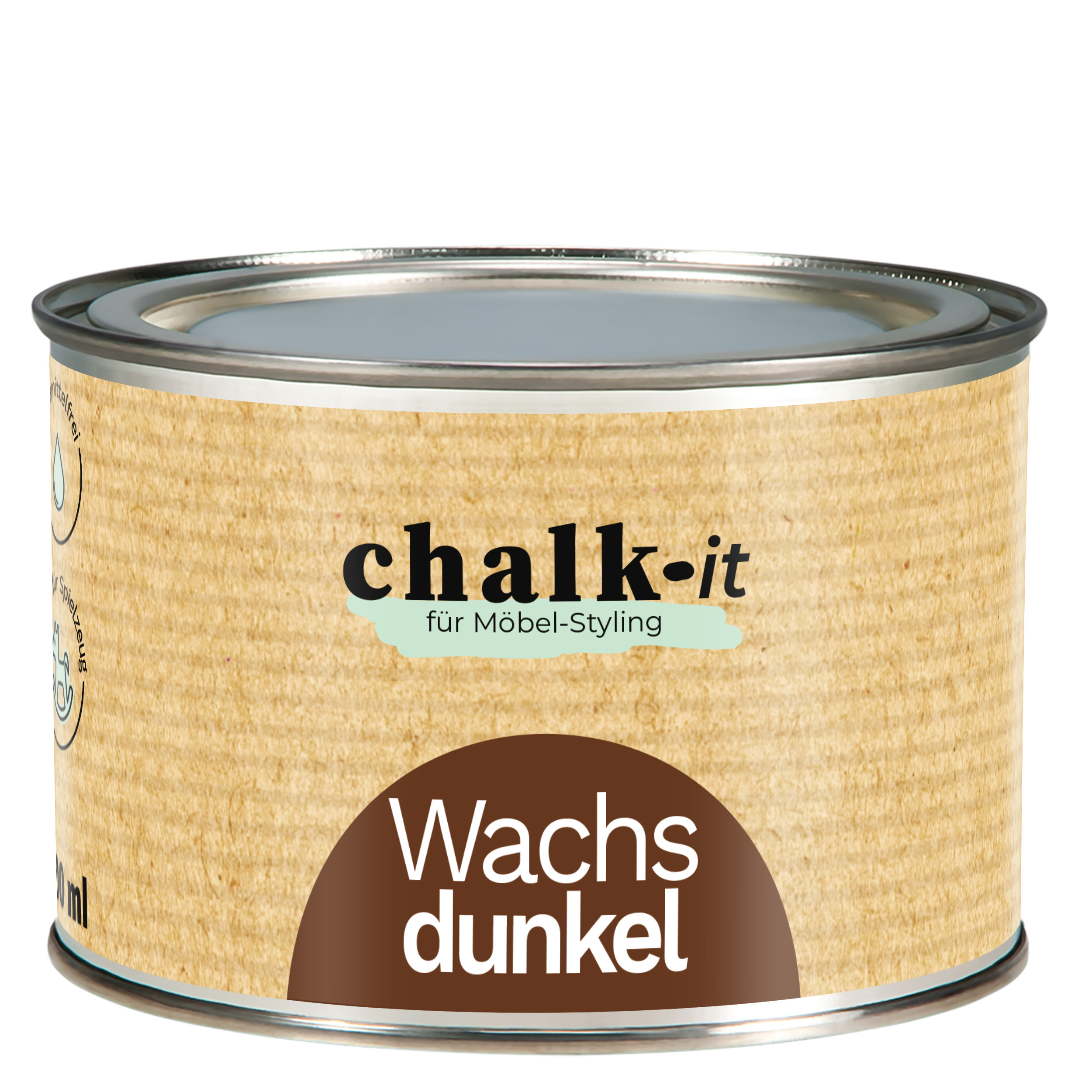 Möbelwachs Chalk-it Möbelschutz 400ml Dunkel Holzwachs Pflege Kreidefarbe