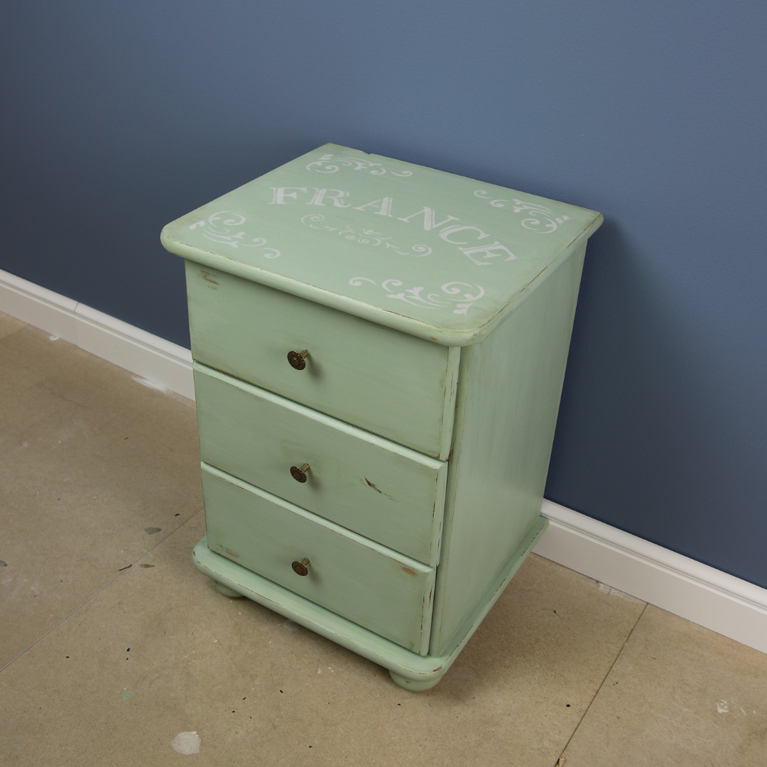 Kreidefarbe Chalk-it (24) Fresh Grass 0,75L Shaby Chic Möbel Holzlack Natur Vintage Möbellack – Bild 6