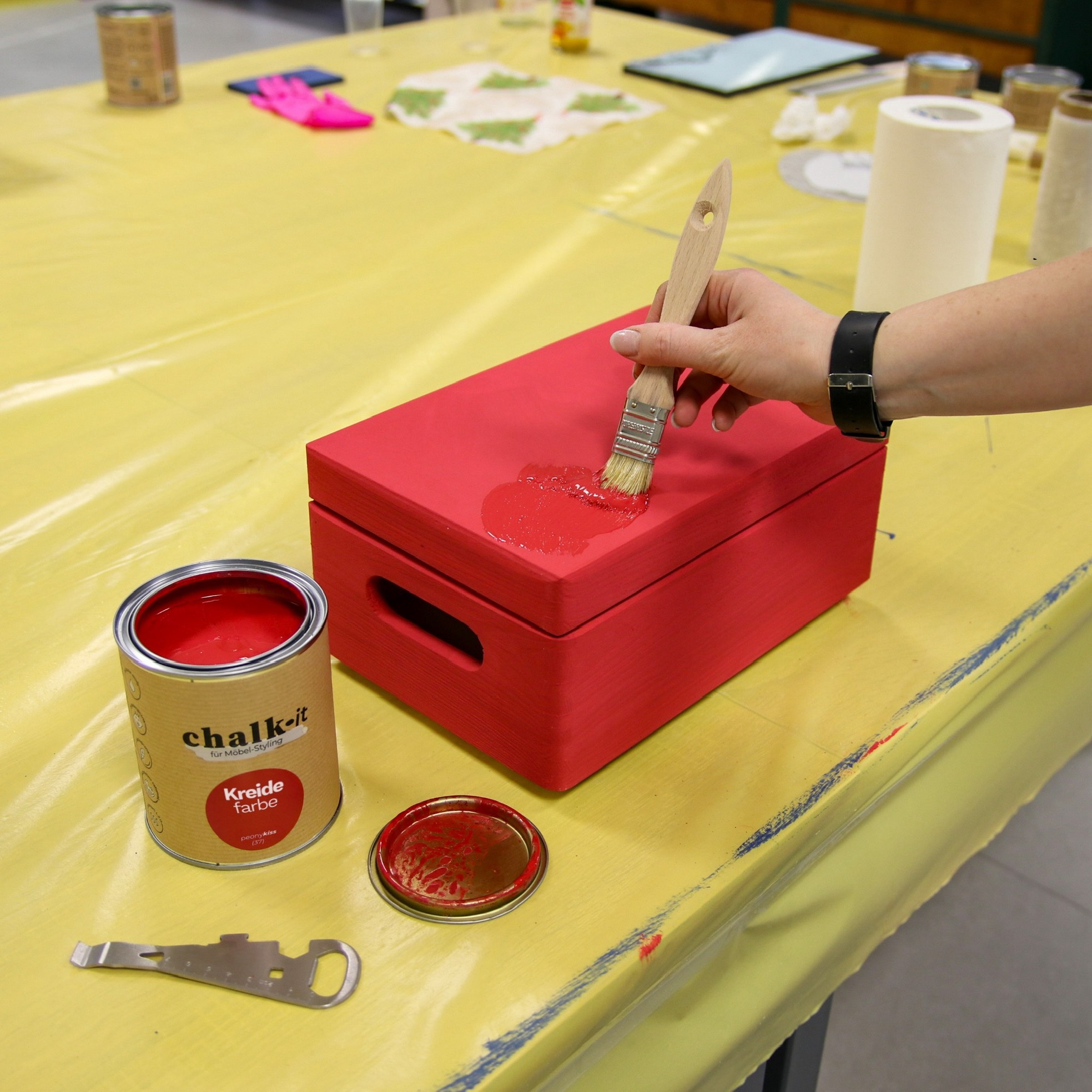 Kreidefarbe Chalk-it (24) Fresh Grass 0,75L Shaby Chic Möbel Holzlack Natur Vintage Möbellack – Bild 17