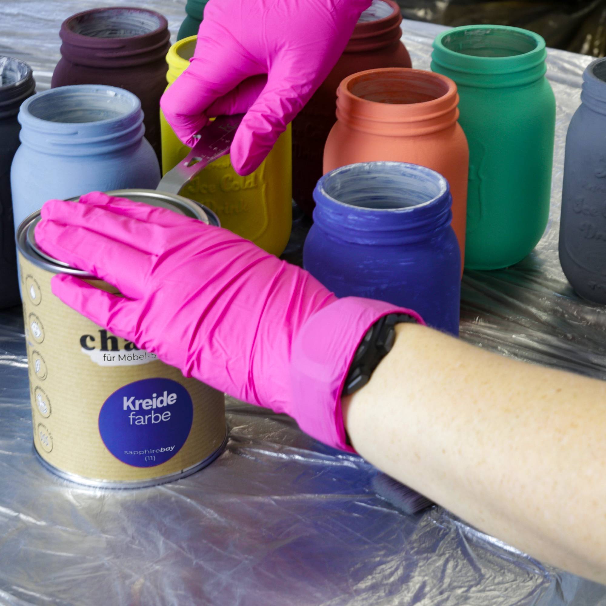 Kreidefarbe Chalk-it (24) Fresh Grass 0,75L Shaby Chic Möbel Holzlack Natur Vintage Möbellack – Bild 14