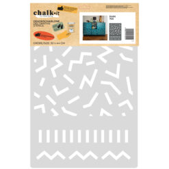 Dekorschablone Chalk-it Schablone Malerschablone Möbel Holz Kreiderfarbe Rain 703