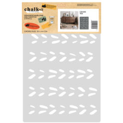Dekorschablone Chalk-it Schablone Malerschablone Möbel Holz Kreiderfarbe Grass 704