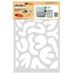 Dekorschablone Chalk-it Schablone Malerschablone Möbel Holz Kreiderfarbe Coral 705