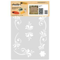 Dekorschablone Chalk-it Schablone Malerschablone Möbel Holz Kreiderfarbe Floral 707
