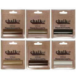 Chalk-it Reparatur Weichwachs Set 6x 14g Füllstift Kratzer Holzwachs Korrektur Stift