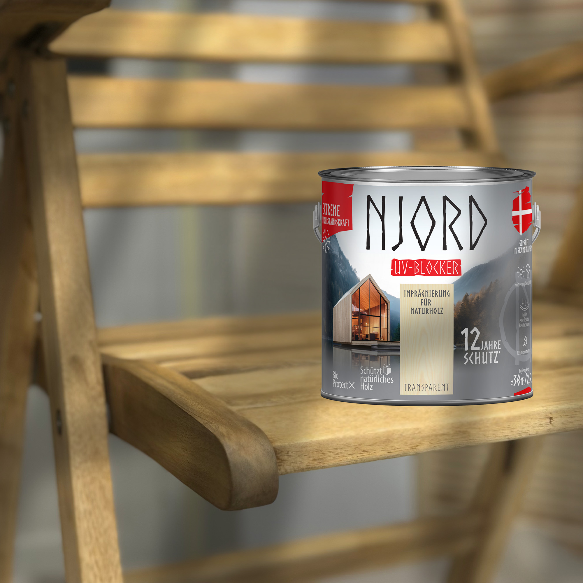 Holzschutz UV Beständig UV Blocker 2,5L Farblos Naturholz Schutz Holzimprägnierung - bis zu 12 Jahre Schutz – Bild 3