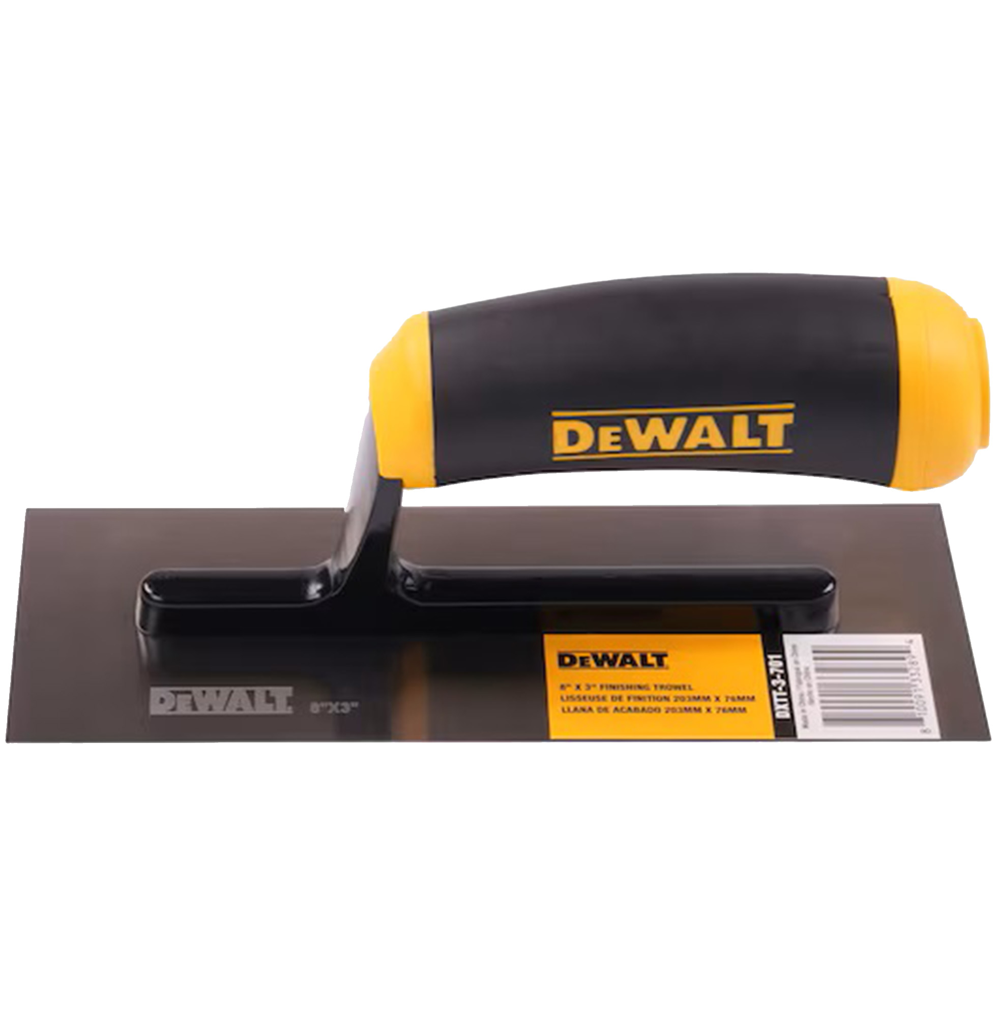 DeWALT Glättekelle 203x76mm Karbonstahl Glätter für Beton und Boden 3-701 – Bild 2