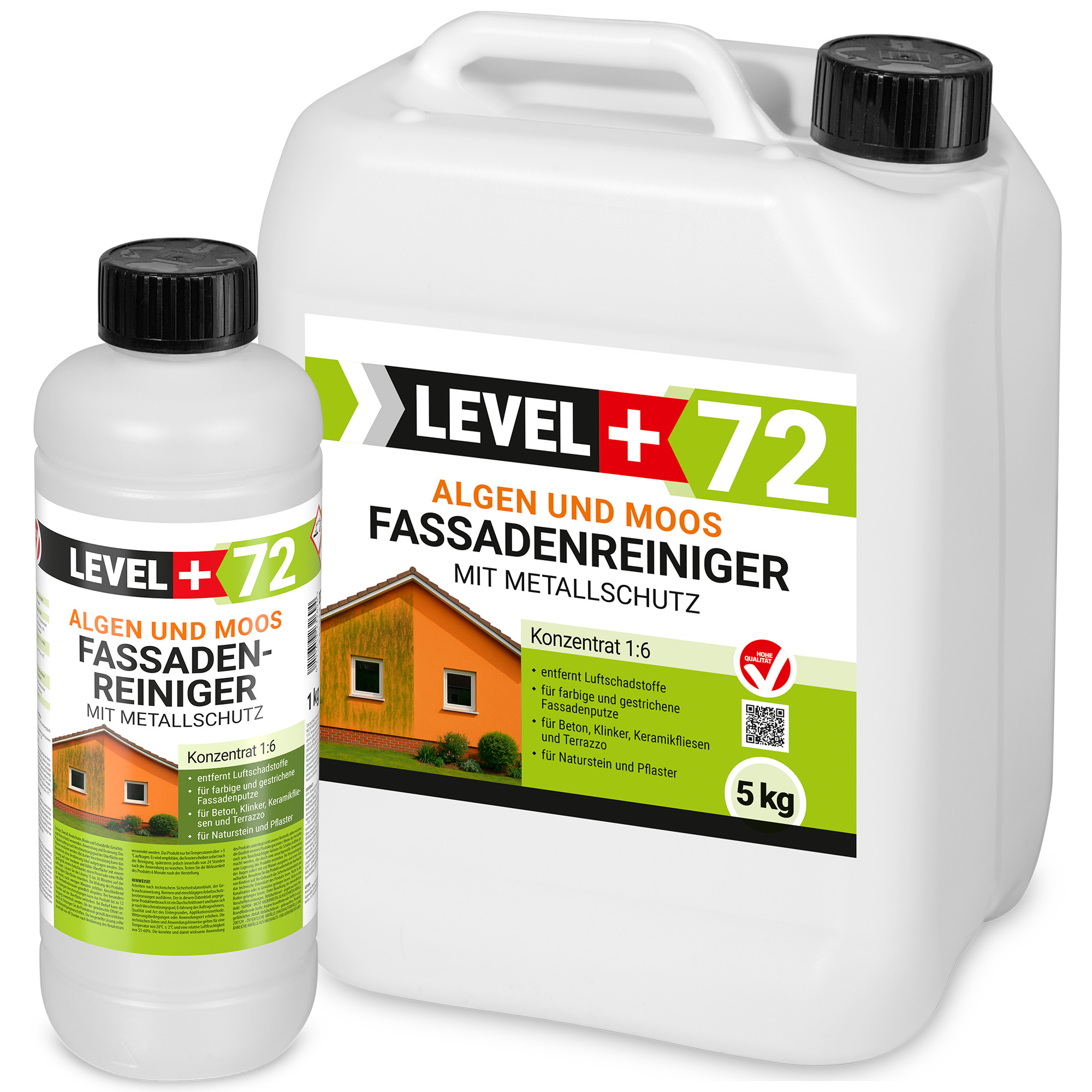 Fassadenreiniger 5kg Algen Moos Pilze Entferner Sofort Wirkend Konzentrat L+72 – Bild 2