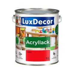 LuxDecor Acryllack 2,2L Glänzend Holzlack (12) Rote Perlen Spielzeug Metall Möbel Weißlack