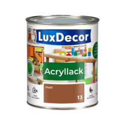 LuxDecor Acryllack 750ml Matt (13) Hawaiianische Zigarre Weißlack Holzlack Spielzeuge Metall Möbel
