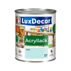 LuxDecor Acryllack 750ml Matt (27) Pistazieneis Weißlack Holzlack Spielzeuge Metall Möbel