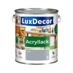 LuxDecor Acryllack 2,2L Matt (05) Novemberhimmel Weißlack Holzlack Spielzeuge Metall Möbel