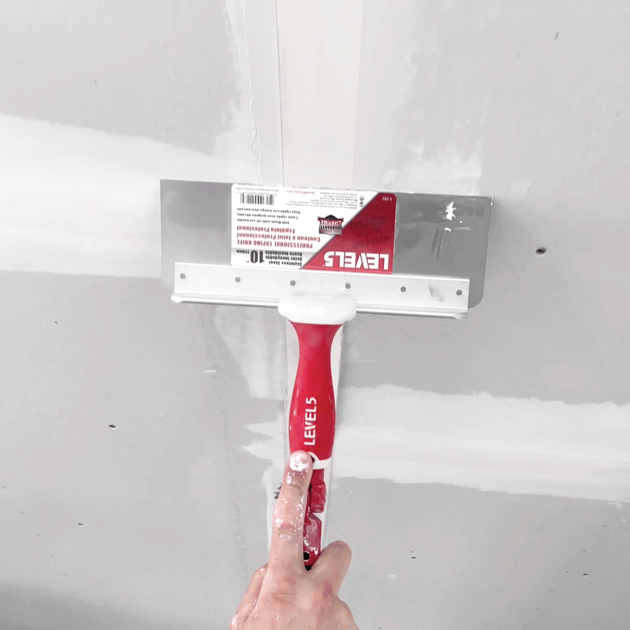 LEVEL5 Fassadenspachtel 16"/406mm Flex Klinge Edelstahl Offset Griff 5-389 – Bild 4