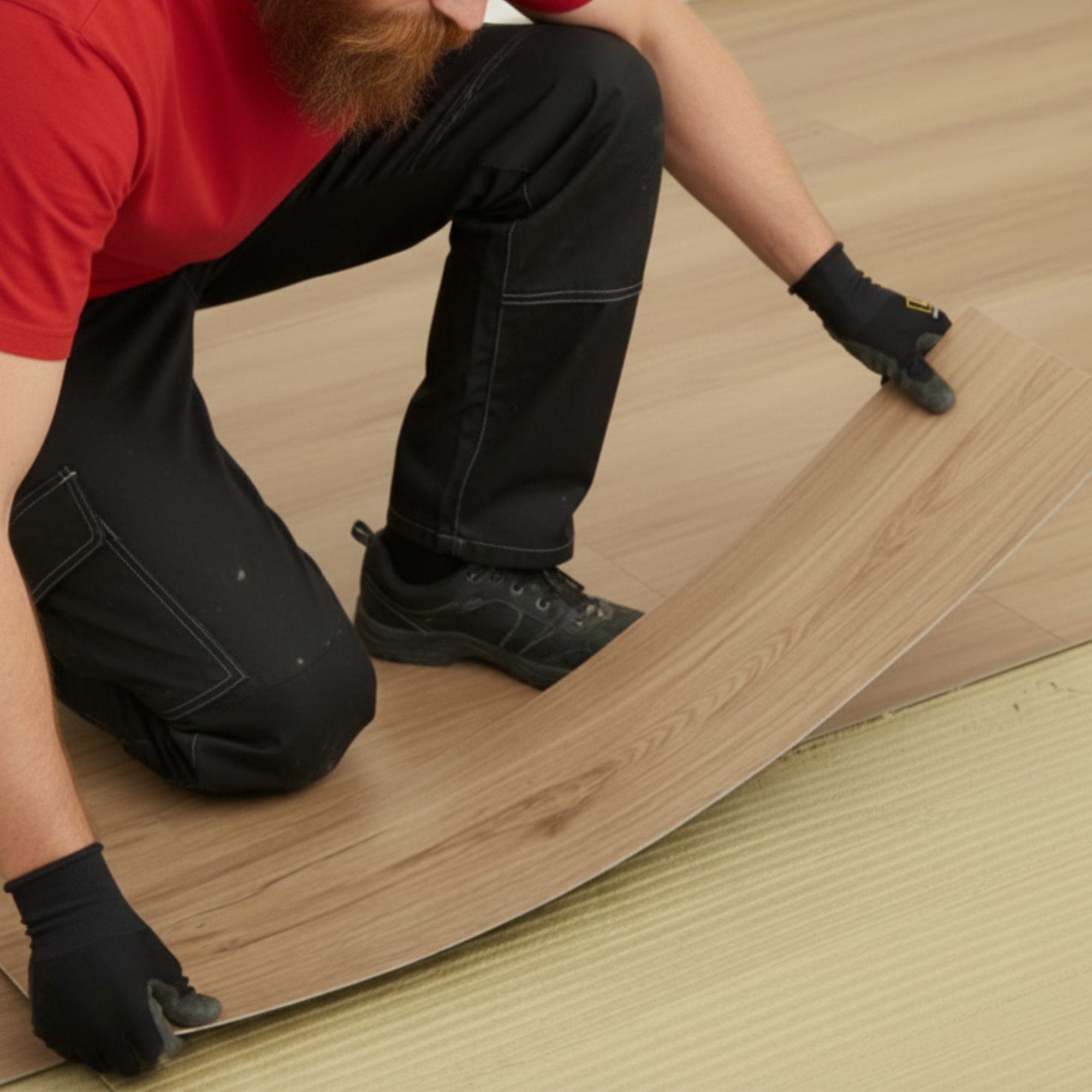 Vinylkleber PVC LVT CV Paneele Fliesen Teppich Kleber 18kg Flex Klebstoff Innenbereich Schnelle Haftung L+26 + Dreieckzahnspachtel – Bild 4