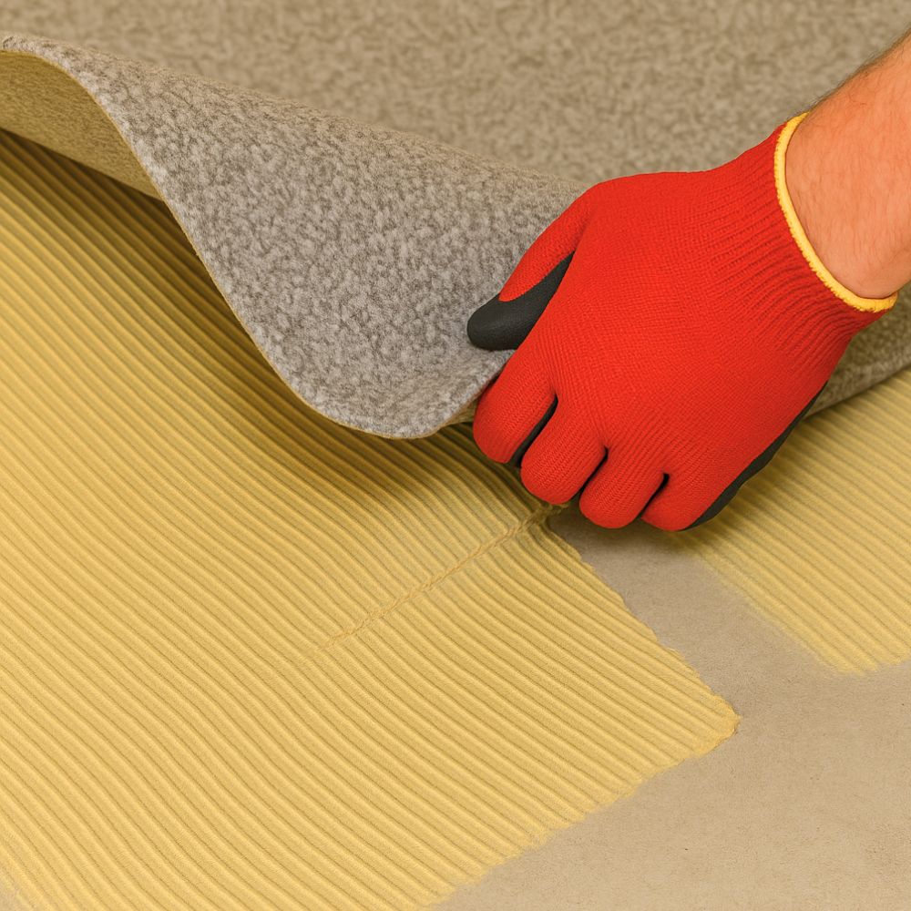 Vinylkleber PVC LVT CV Paneele Fliesen Teppich Kleber 18kg Flex Klebstoff Innenbereich Schnelle Haftung L+26 + Dreieckzahnspachtel – Bild 6