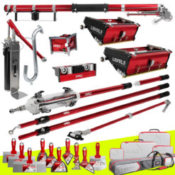 LEVEL5 Spachtelwerkzeuge mit Ladepumpe Trockenwandfugen Trockenbau SET 4-660P