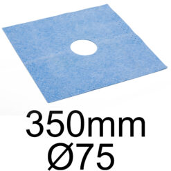 Bodenmanschette 1 St. 350mm Duschelement Ø75mm Abdichtung 77-150mm Wandmanschette LEVEL+ B04