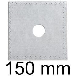 Dichtmanschette 150mm × 150mm Dichtelement 1 St. Rohrabdichtung Ø27 - Ø50mm Flüssigfolie Balkon Dusche LEVEL+ G03