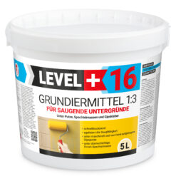 Grundiermittel für Saugende Untergründe 5L Konzentrat 1:3 unter Putze, Spachtelmassen, Gipskleber L+16
