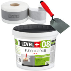 Dichtset Abdichtung Set Flüssigfolie 7Kg Bad Dusche Küche LEVEL+ SET02