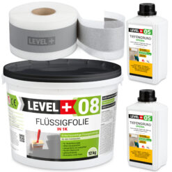 Dichtset Abdichtung Set Flüssigfolie Bad Dusche Küche LEVEL+ SET17
