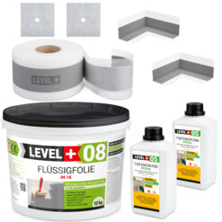 Dichtset Abdichtung Set Flüssigfolie Bad Dusche Küche  LEVEL+ SET19