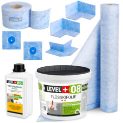 Dichtset Abdichtung Set Flüssigfolie Bad Dusche Küche LEVEL+ SET40