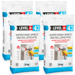 Super Finish Spritz- Rollspachtel Fertigspachtel Perfekt Glatt Q4 Sack 100Kg LEVEL+43