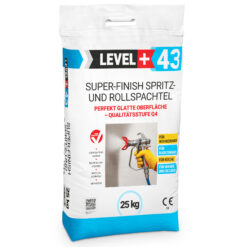 Super Finish Spritz- Rollspachtel Fertigspachtel Perfekt Glatt Q4 Sack 25Kg LEVEL+43