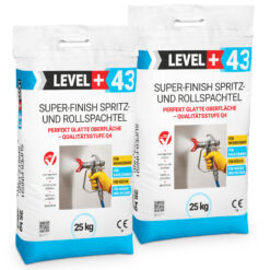 Super Finish Spritz- Rollspachtel Fertigspachtel Perfekt Glatt Q4 Sack 50Kg LEVEL+43